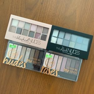 Maybelline & Covergirl Eyeshadow Palettes Bundle (4 Pallets)
